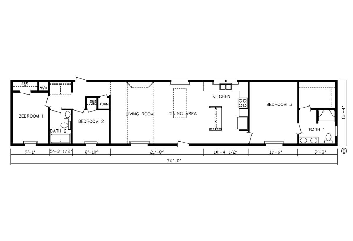 Manufactured Housing And Modular Homes Dickinson North Dakota   18504 Floor Plans SMALL %281%29 